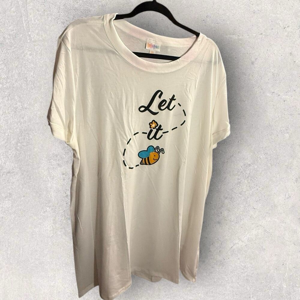 LuLaRoe Iris Size 3XL Solid White Let It Bee nwt htf unicorn